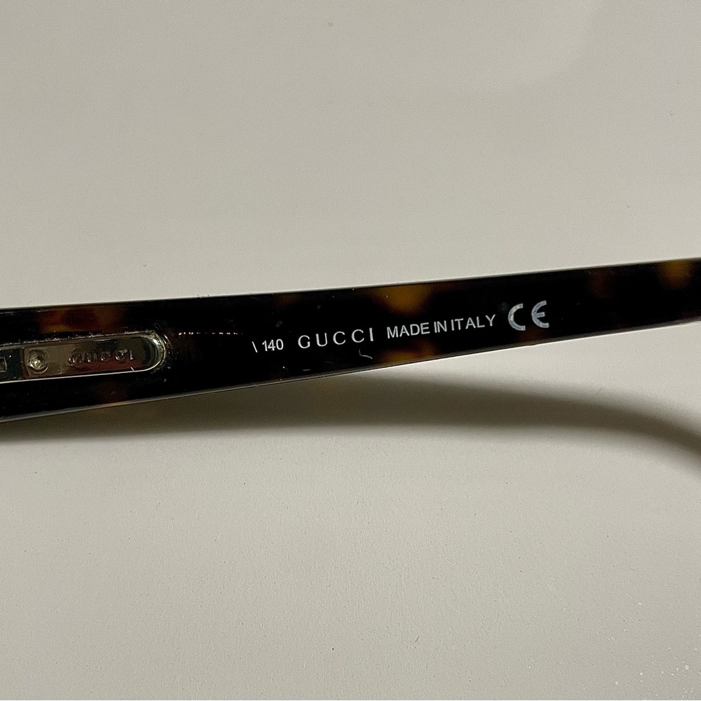 Gucci Women's Eyeglasses: tortoiseshell ~black, brown - Picture 5 of 12